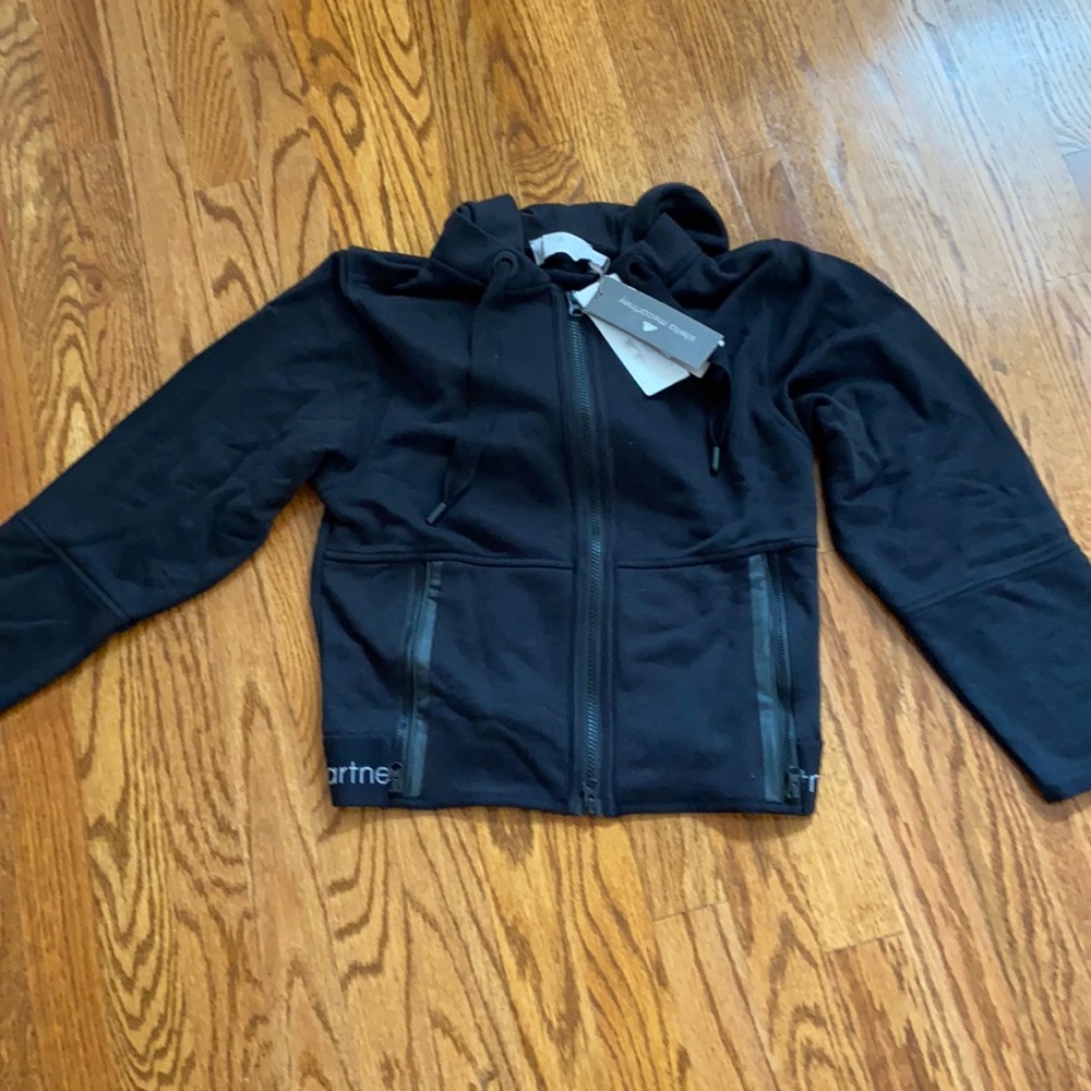 Adidas by Stella McCartney XS black hoodie sweatshirt with zippered pockets